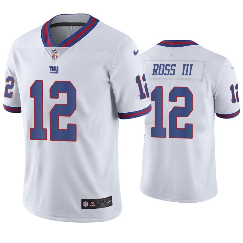 Men New York Giants #12 John Ross iii Nike White Color Rush Limited NFL Jersey